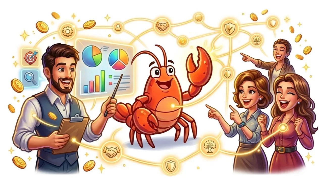 TeleClaw affiliate referral network visualization