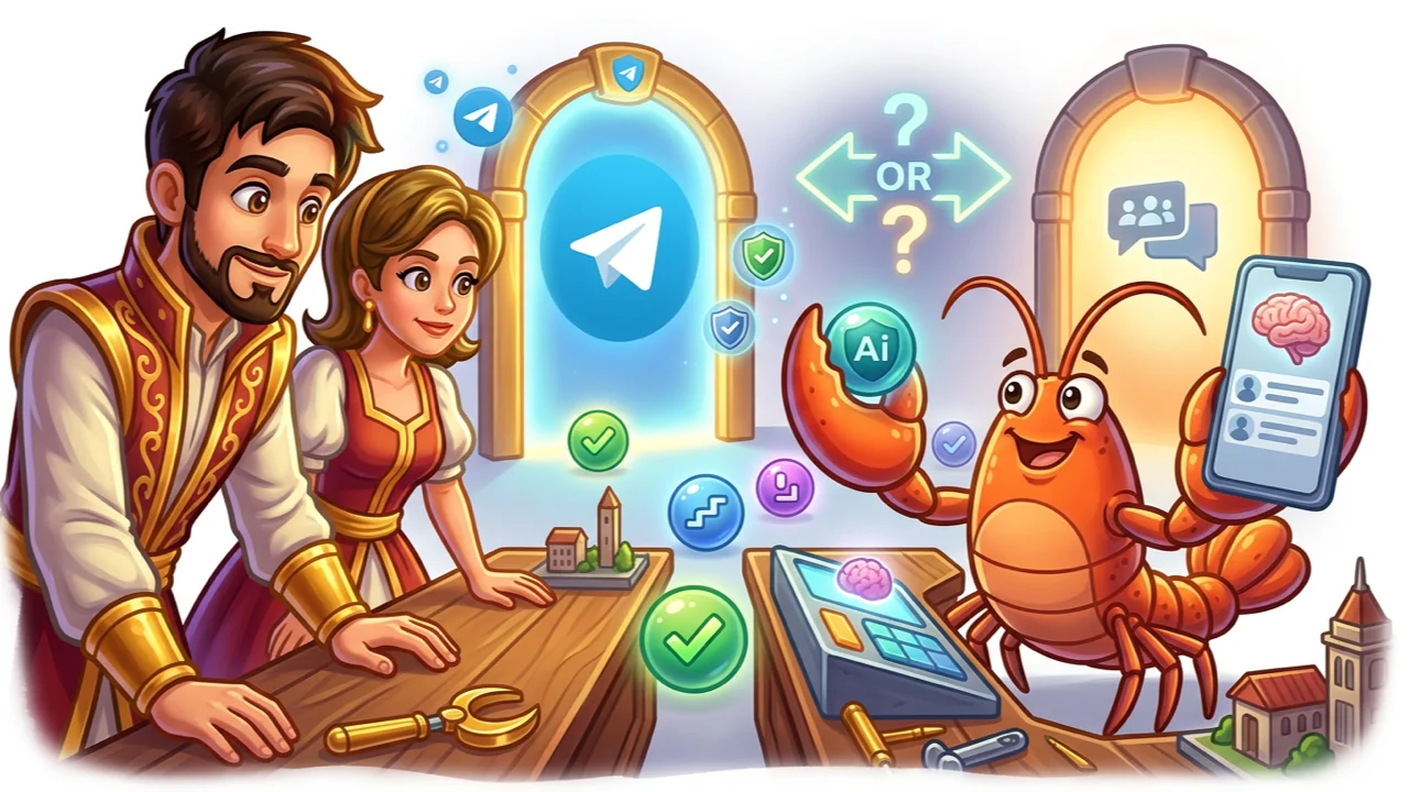 Настройка TeleClaw по сравнению с DIY Telegram-ботом ChatGPT